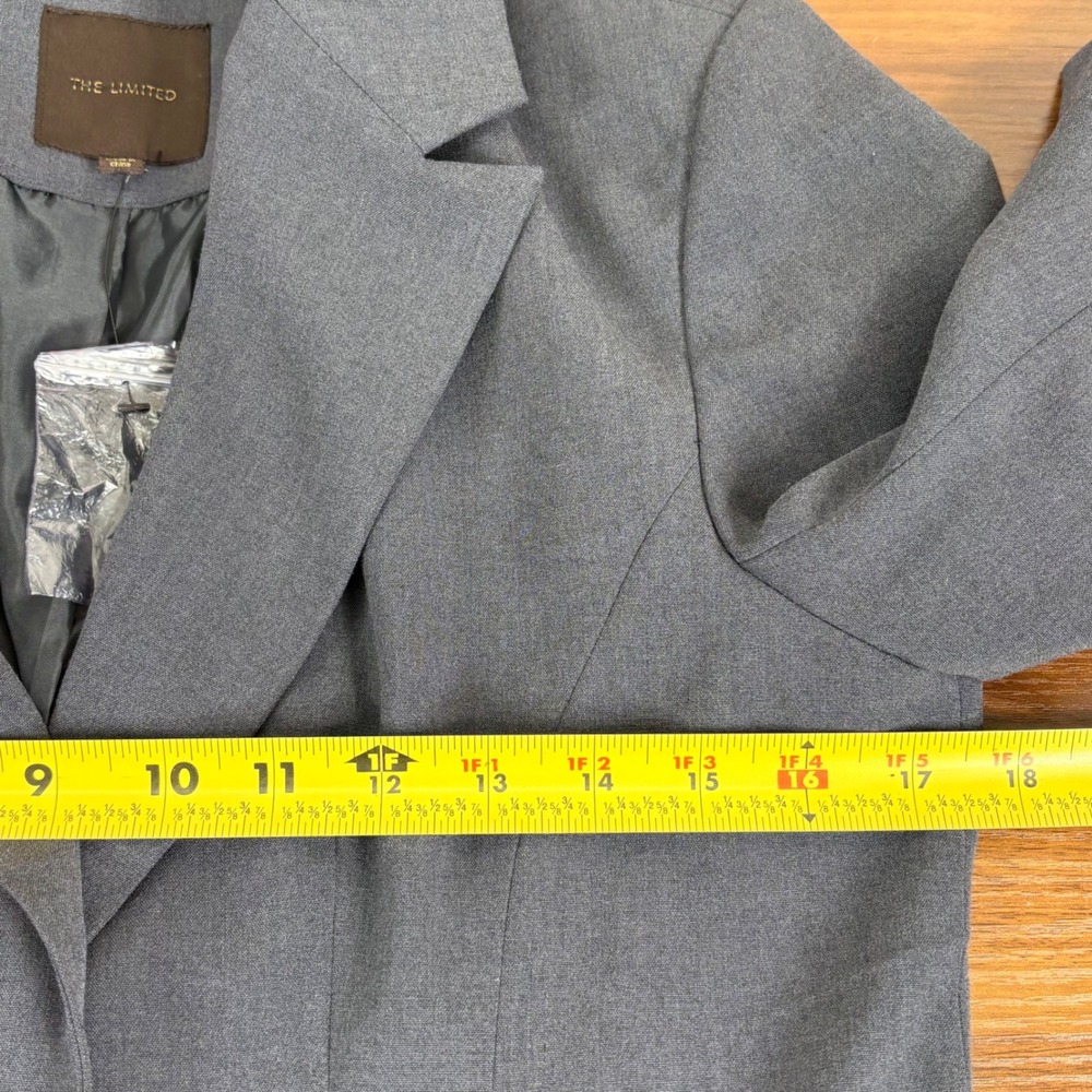 The‎ Limited Gray Blazer Size 6 Career Business Office Professional Jacket - Picture 9 of 13